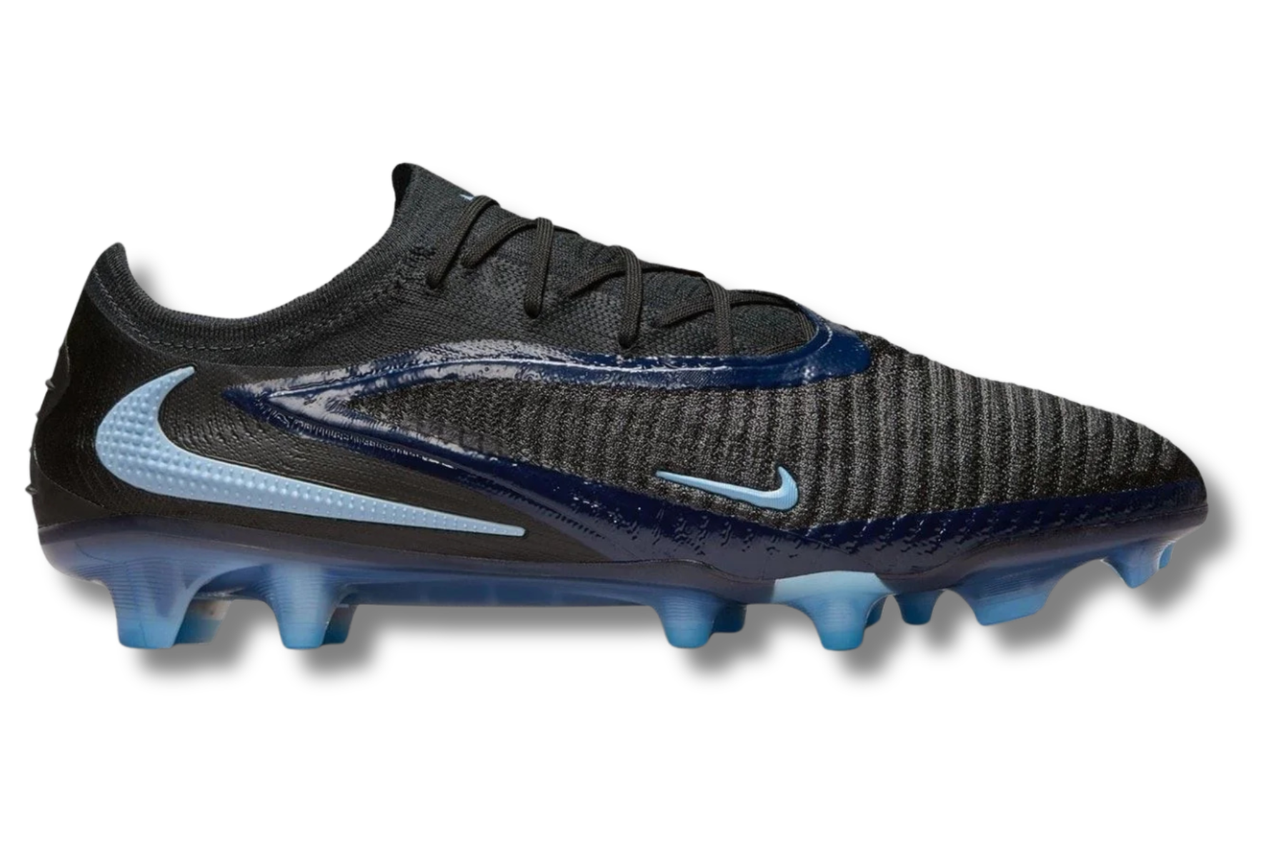 black and blue nike phantom